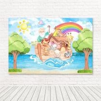 Painel Retangular 3D Sublimado Arca Noé 2,0X1,5 Frt-4023