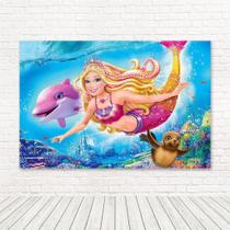 Painel Retangular 3D Sublimado Barbie 2,0X1,5 Frt-4041