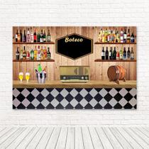 Painel Retangular 3D Sublimado Boteco 2,0X1,5 Frt-4075