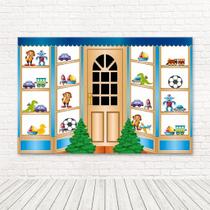 Painel Retangular 3D Sublimado Brinquedos 2,0X1,5 Frt-4073