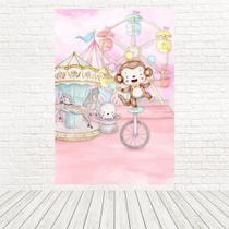 Painel Retangular 3D Sublimado Circo Rosa 1,5X2,2 Frt-2530 Painel Retangular 3D Sublimado Circo Rosa 1,5X2,2 Frt-2530