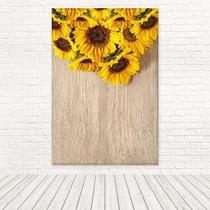 Painel Retangular 3D Sublimado Girassol 1,5X2,2 Frt-5012