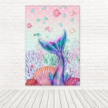 Painel Retangular 3D Sublimado Sereia 1,5X2,2 Frt-5233 Painel Retangular 3D Sublimado Sereia 1,5X2,2 Frt-5233