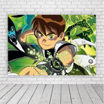 Painel Retangular Ben 10 1,,5X1,0M Lona Fosca