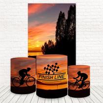 Painel Retangular E Capas 3D Sublimado Ciclismo Fkpc-1597