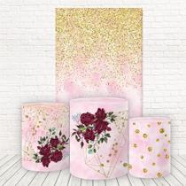 Painel Retangular E Capas Sublimado Efeito Glitter Fkpc-968