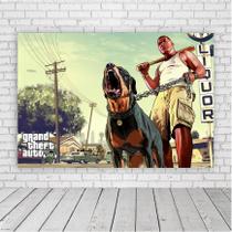 Painel Retangular Franklin Gtav 1,5X1,0M Lona Fosca