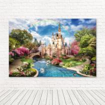 Painel Retangular Sublimado Castelo Realeza 2,0X1,5 Frt-4171