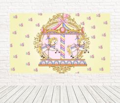 Painel Retangular Tecido 3D Carrossel 2,00 X 1,50 Frt-5393 Painel Retangular Tecido 3D Carrossel 2,00 X 1,50 Frt-5393