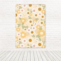 Painel Retangular Tecido 3D Floral 1,50X2,20 Frt-5243