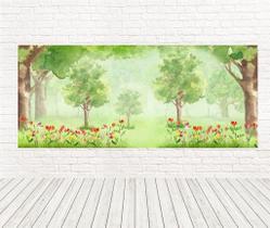 Painel Retangular Tecido 3D Floresta 2,00 X 1,50 Frt-5261 Painel Retangular Tecido 3D Floresta 2,00 X 1,50 Frt-5261