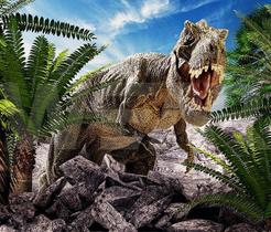 Painel Retangular Tecido Sublimado 3D Dinossauros 2,00 x 1,50 WRT-1541 - Wear