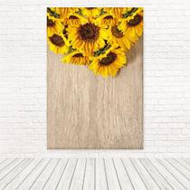 Painel Retangular Tecido Sublimado 3D Girassol 1,50 x 2,20 WRT-5012