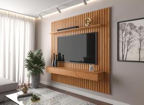 Painel Ripado 180x184cm Para TV 75 Polegadas Antares Painel Ripado 180x184cm Para TV 75 Polegadas Antares