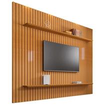 Painel Ripado 218x220 Para TV 75 Polegadas Sala Roma RV Móveis Cinamomo