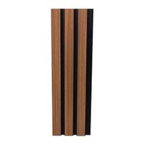 Painel Ripado 25mm - 285x12.2x1.2cm Freijó e Preto - Finottato Painel Ripado 25mm - 285x12.2x1.2cm Freijó e Preto - Finottato