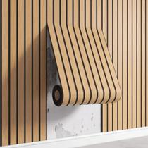 Painel Ripado 3D Grosso Madeira Adesivo Rolo Decoração Quarto Sala Cor:Ripado Cinza Painel Ripado 3D Grosso Madeira Adesivo Rolo Decoração Quarto Sala Cor:Ripado Cinza