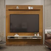 Painel Ripado 3D para TV Até 75 Polegadas Print com Nicho 225cm