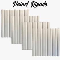 Painel Ripado 3D PVC Parede - 10 Placas - Fácil Instalação Painel Ripado 3D PVC Parede - 10 Placas - Fácil Instalação