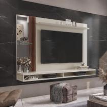 Painel Ripado 55 Polegadas Suspenso Com Espelho Sarabi - Off White E