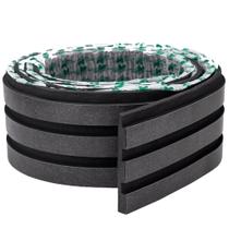 Painel Ripado Autocolante de EVA 2,5 Metros Urban Black - RPDOL 15 - MEU RODAPÉ