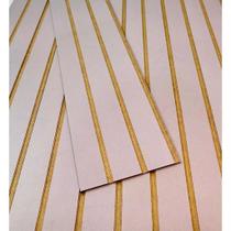 Painel Ripado Autocolante MDF 45x11cm KIT 10 Placas Revestimento Parede