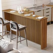 Painel Ripado Bancada para Cozinha 200cm 100% Mdf Painel Ripado Bancada para Cozinha 200cm 100% Mdf