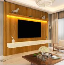 Painel ripado com led