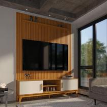 Painel Ripado Com Rack TV 75 Polegadas Domus 184cm