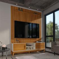 Painel Ripado Com Rack TV 75 Polegadas Domus 184cm