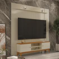 Painel Ripado Com Rack TV 75 Polegadas Italia 229cm Painel Ripado Com Rack TV 75 Polegadas Italia 229cm