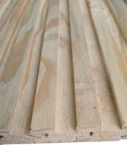 Painel Ripado de Madeira Maciça Com Encaixe Macho e Fêmea Réguas 160x3,5 cm NeonX M²