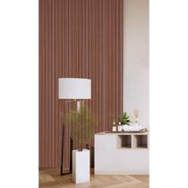 Painel Ripado de Madeira MDF 270CMX1,5CMX6CM (0,54m²) Marrom/Cumaru Casablanca Painel Ripado de Madeira MDF 270CMX1,5CMX6CM (0,54m²) Marrom/Cumaru Casablanca