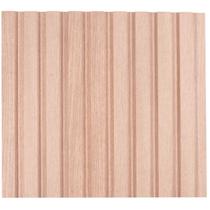 Painel Ripado de madeira MDF 270cmx1,5cmx6cmmarfim