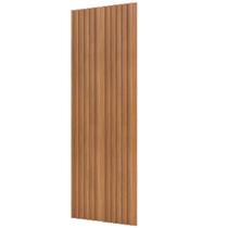 Painel Ripado de Madeira Para Sala Quarto 89x183cm Bairon D03 Freijó - Lyam Decor