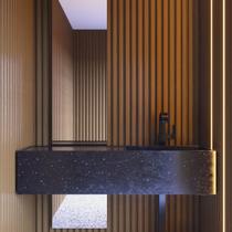 Painel Ripado de Poliestireno 10cmX21mmX2,85m Wide Canis Marrom