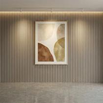 Painel Ripado Decorativo 4,00m x 2,40m para Sala de Estar 100% MDF