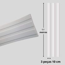 Painel Ripado Decorativo Autocolante 10cm x 1,10m - 3 ripas