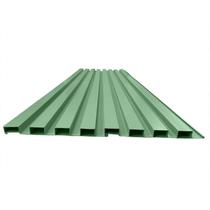 Painel Ripado em Placa 100x0,15cm (1,05m²) PVC + 2 Cantoneiras 1,05 Verde Painel Ripado em Placa 100x0,15cm (1,05m²) PVC + 2 Cantoneiras 1,05 Verde