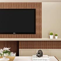 Painel Ripado em Placa 12,22CMX285CM (0,34m²) Avelã Casa Grassi