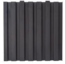 PAINEL RIPADO EM PVC - PRETO - 11 PLACAS 30CM X 30CM - 1m²