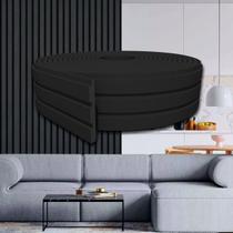 Painel Ripado Eva Autocolante Preto 10cm - Rolo 15 metros