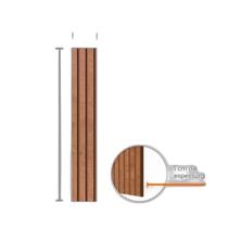 Painel Ripado Eva Laminado Autocolante 10Cm Urban Branco 10M Painel Ripado Eva Laminado Autocolante 10Cm Urban Branco 10M