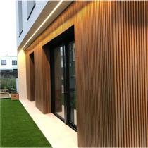 Painel Ripado Externo em Placa 21,9CMX290CM (0,64m²) WPC Teak B Casa Grassi