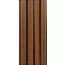 Painel Ripado Externo em Placa 21,9x290cm (3,17m²) WPC Amarelo/Teak B Casa Grassi