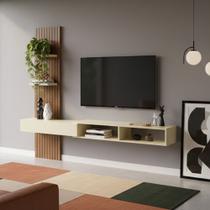 Painel Ripado Flex P/Tvs Até 70”nicho e Porta Basc 1,60mt, 1,80mt e 2,00mt - Montagem do Painel Ambos Lados