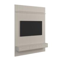 Painel Ripado Frisado com Bancada Para Sala Tv de até 75 Polegadas Oslo/Bali Lukaliam