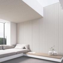 Painel Ripado Interno Liso de Poliestireno 290cm X 14cm 0,10cm Espessura Formaco Decor