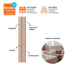 Painel Ripado Laminado 10Cm Plus Eva Autocolante Por Metro Painel Ripado Laminado 10Cm Plus Eva Autocolante Por Metro