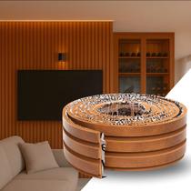 Painel Ripado Laminado Bronze Eva Autocolante 10cm- 5 metros Painel Ripado Laminado Bronze Eva Autocolante 10cm- 5 metros